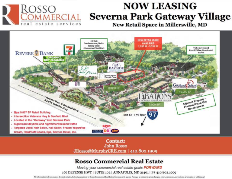 First Tenant signed (Bliss Nails and Spa)! New Retail at Severna Park