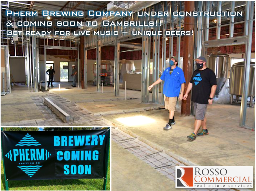 Pherm Brewing Company under construction and coming to Gambrills!  Get ready for live music & unique beers!